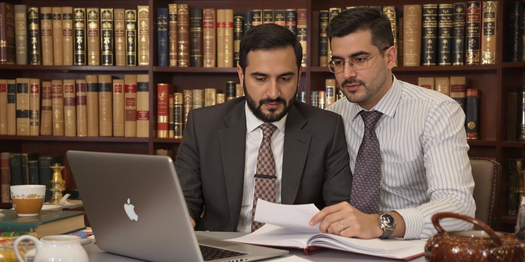 Farsça yeminli tercüman çalışırken görüntüsü.